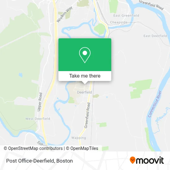 Post Office-Deerfield map