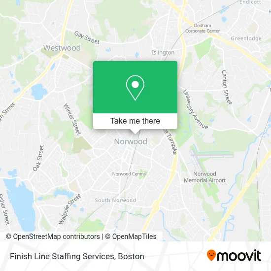 Finish Line Staffing Services map