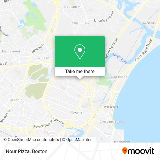 Nour Pizza map