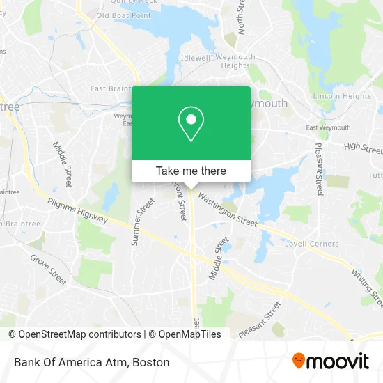 Bank Of America Atm map
