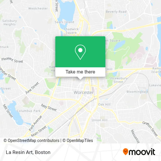 La Resin Art map
