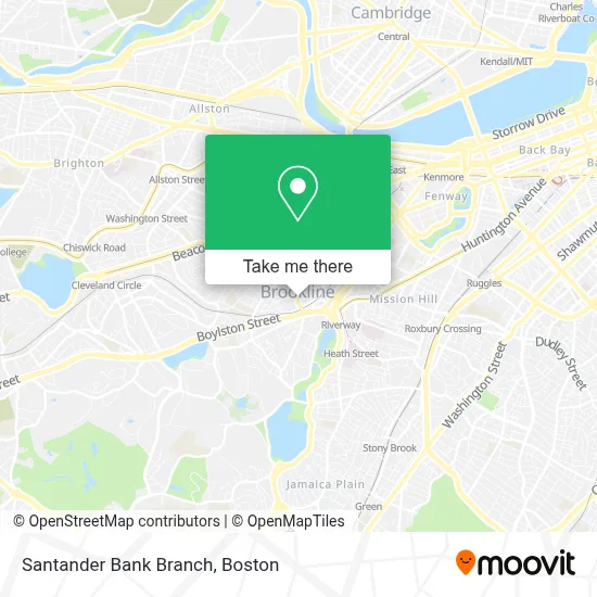 Santander Bank Branch map
