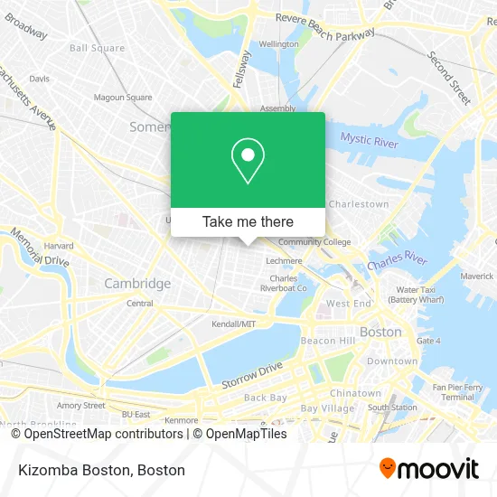 Kizomba Boston map