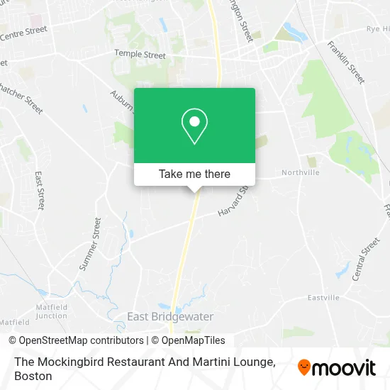 The Mockingbird Restaurant And Martini Lounge map