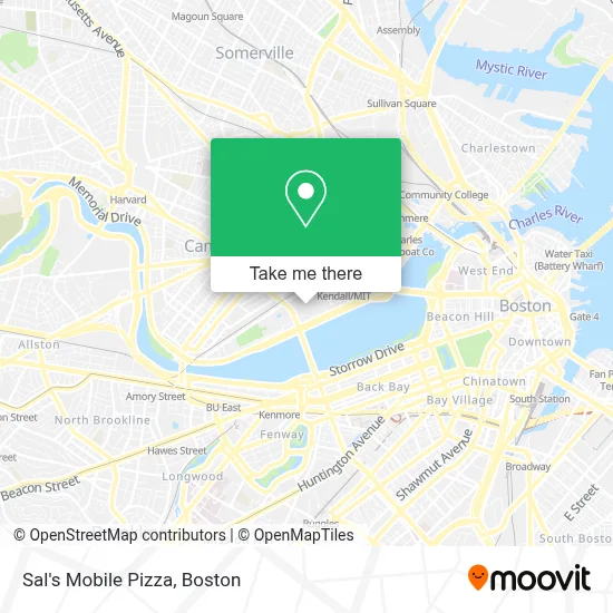 Sal's Mobile Pizza map