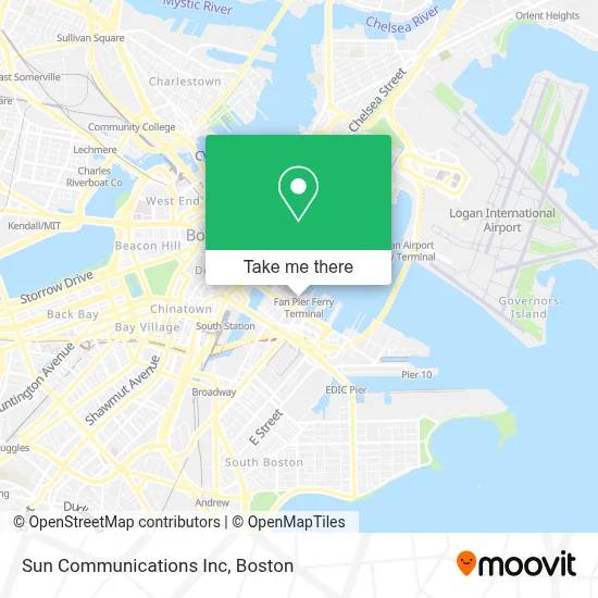 Sun Communications Inc map