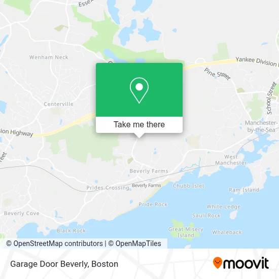 Garage Door Beverly map