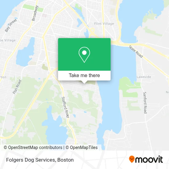 Folgers Dog Services map