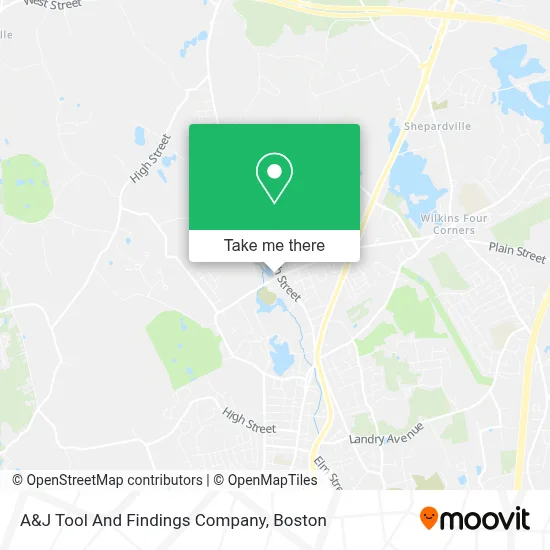 A&J Tool And Findings Company map