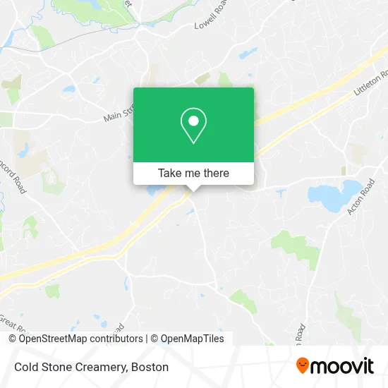 Cold Stone Creamery map