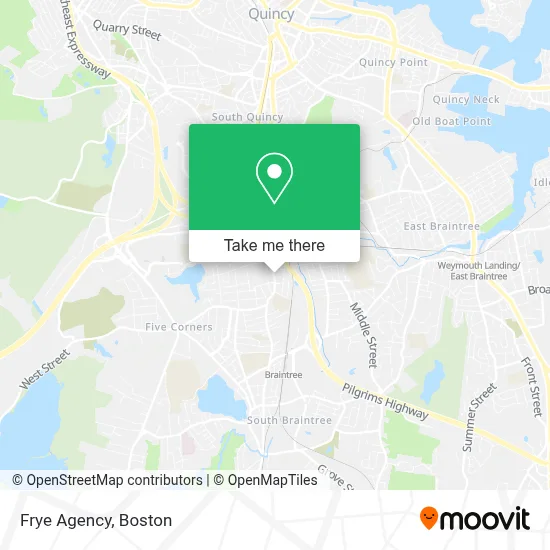 Frye Agency map
