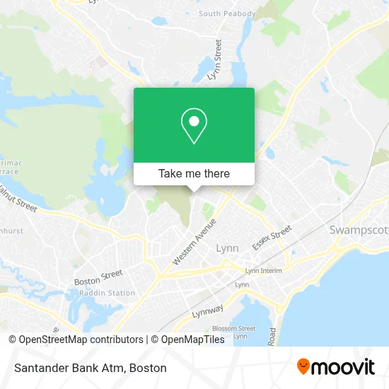 Santander Bank Atm map