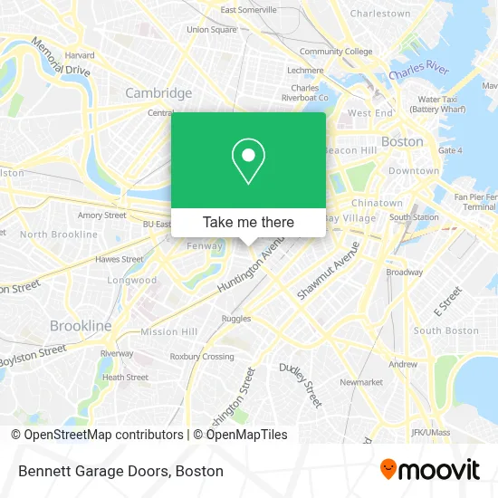 Bennett Garage Doors map