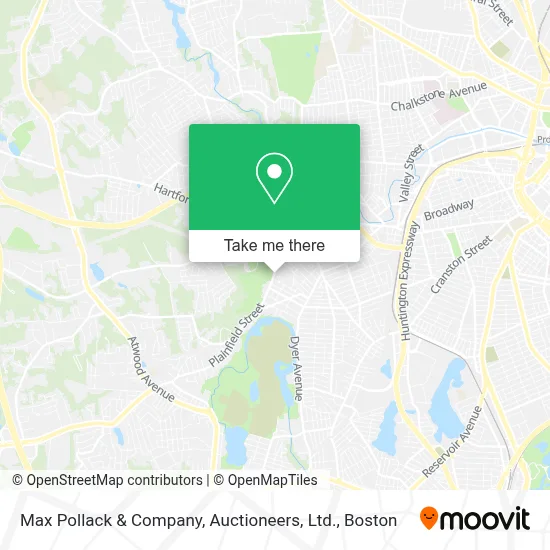 Max Pollack & Company, Auctioneers, Ltd. map