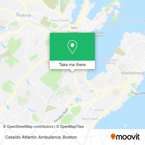 Cataldo Atlantic Ambulance map