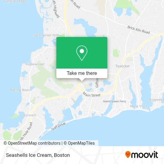 Seashells Ice Cream map
