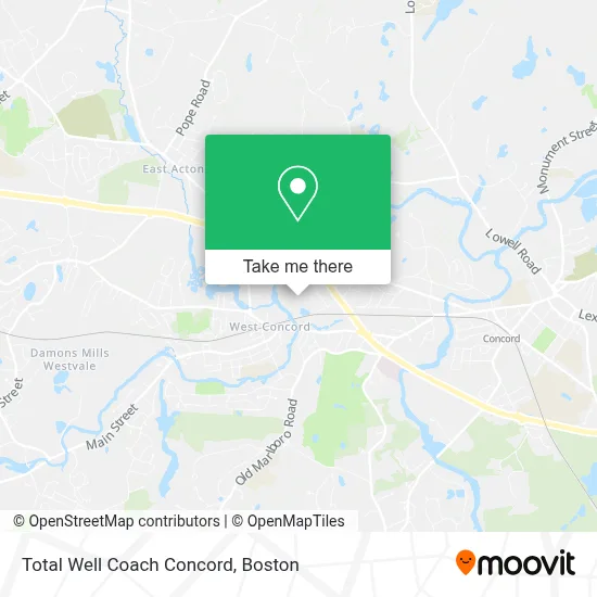 Total Well Coach Concord map