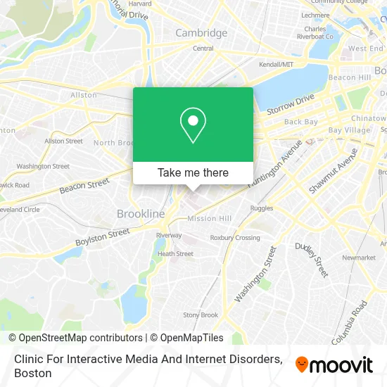 Clinic For Interactive Media And Internet Disorders map