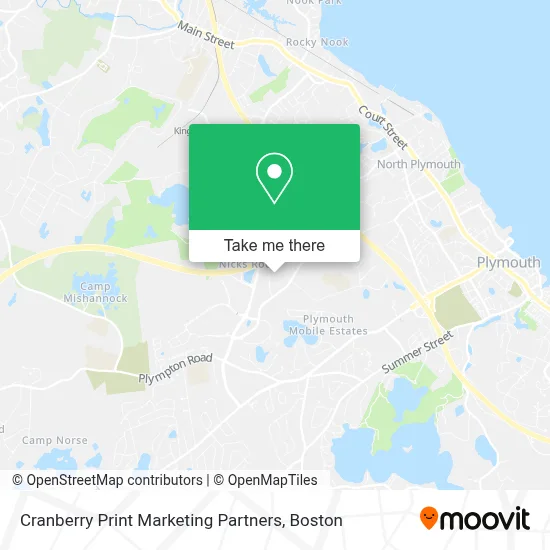 Cranberry Print Marketing Partners map