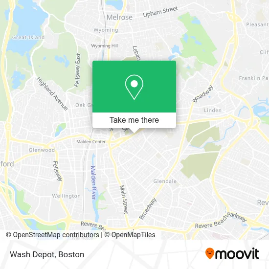 Wash Depot map