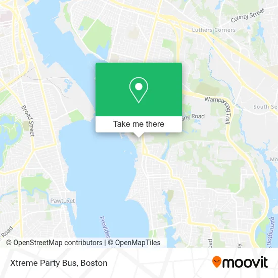 Xtreme Party Bus map