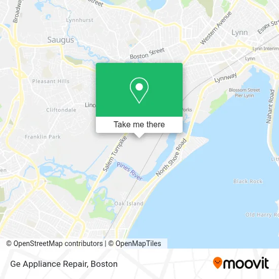 Ge Appliance Repair map