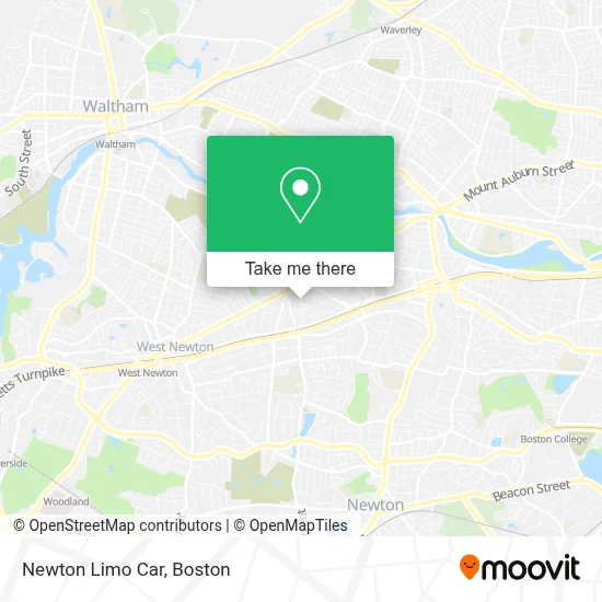 Newton Limo Car map