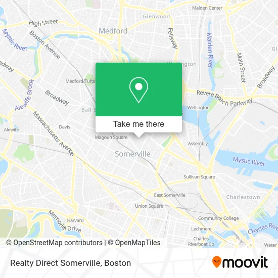 Realty Direct Somerville map