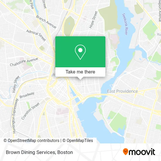 Brown Dining Services map