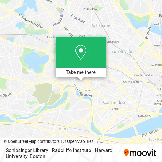Schlesinger Library | Radcliffe Institute | Harvard University map