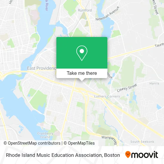 Rhode Island Music Education Association map