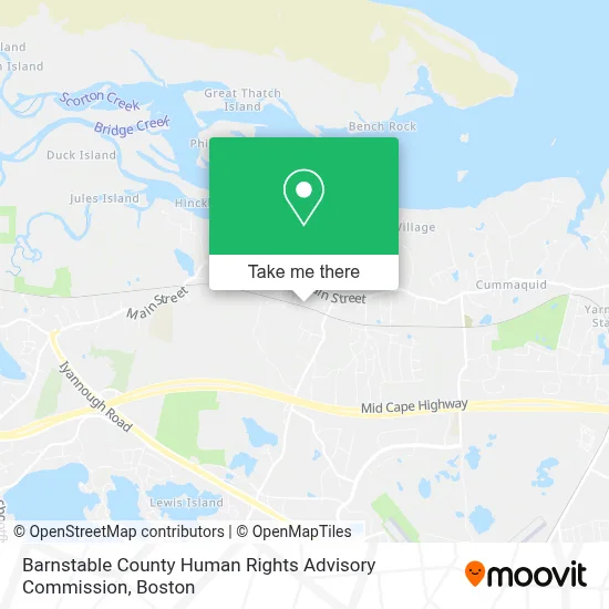 Barnstable County Human Rights Advisory Commission map