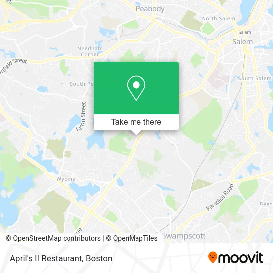 April's II Restaurant map