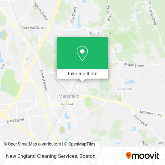 New England Cleaning Services map