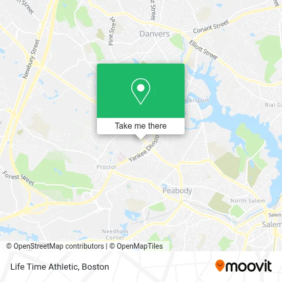 Life Time Athletic map