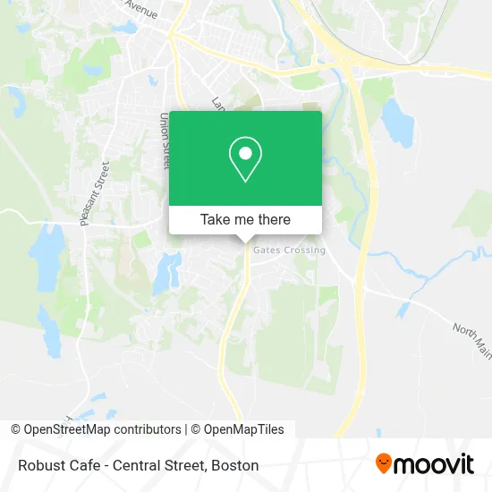 Robust Cafe - Central Street map