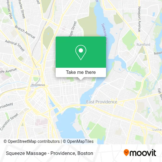 Squeeze Massage - Providence map
