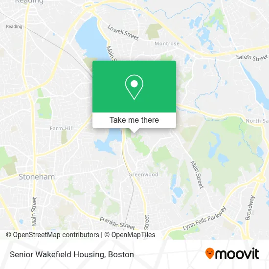 Senior Wakefield Housing map