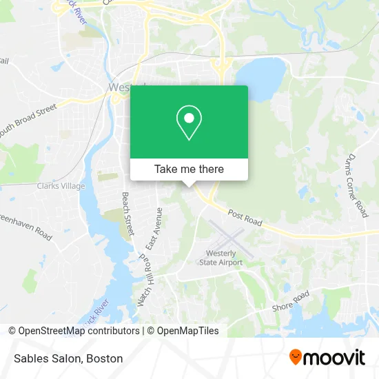 Sables Salon map
