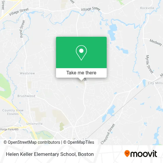 Helen Keller Elementary School map