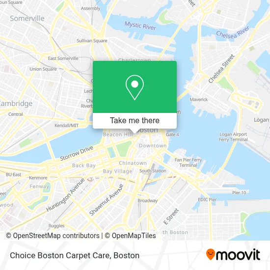 Choice Boston Carpet Care map