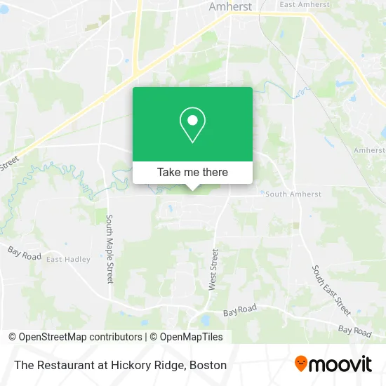 The Restaurant at Hickory Ridge map