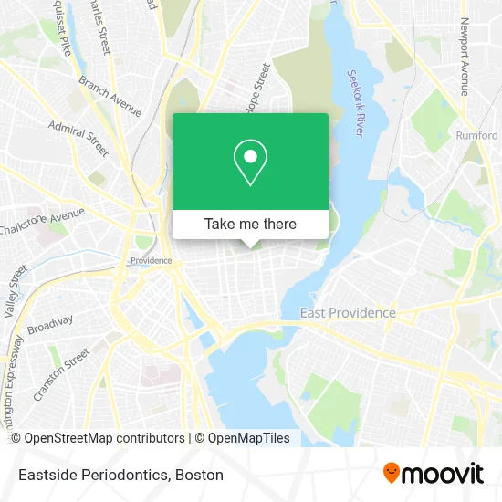 Eastside Periodontics map