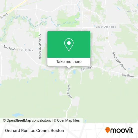 Orchard Run Ice Cream map