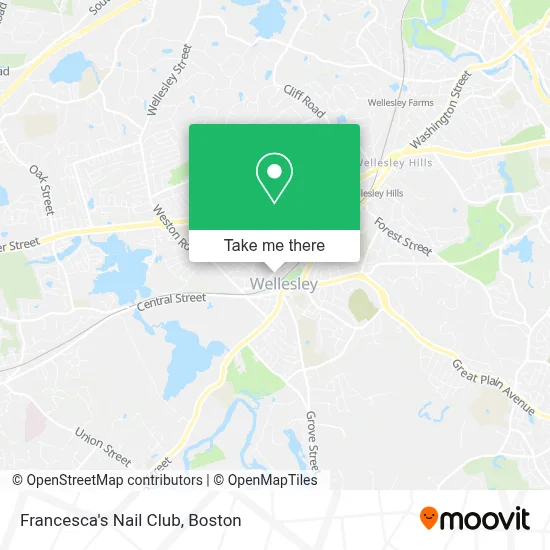Francesca's Nail Club map
