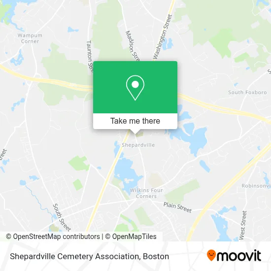 Shepardville Cemetery Association map