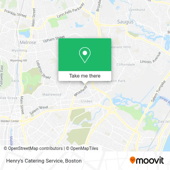 Henry's Catering Service map