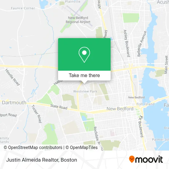 Justin Almeida Realtor map