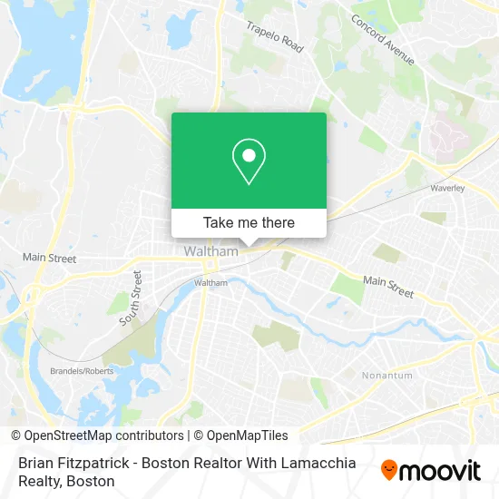 Brian Fitzpatrick - Boston Realtor With Lamacchia Realty map