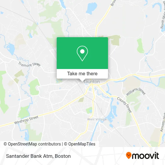 Santander Bank Atm map